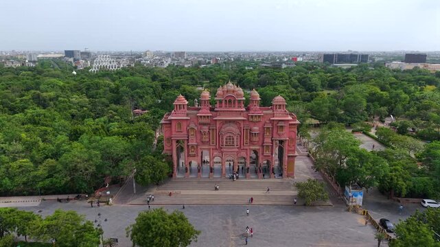 Aerial View of Patrika Gate at Jawahar Circle Jaipur Rajasthan India