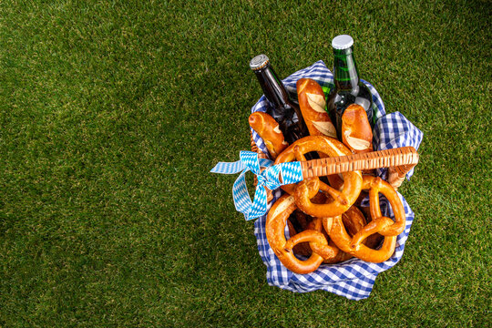Oktoberfest picnic and barbecue food, Oktoberfest bavarian party menu
