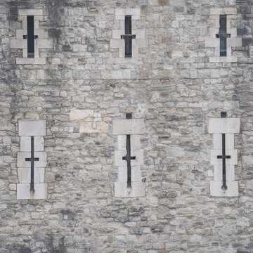 Medieval Gothic Stone Wall Seamless Texture