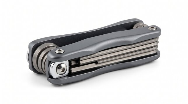 Stainless steel multi-tool knife folded compact for outdoor survival and EDC gear