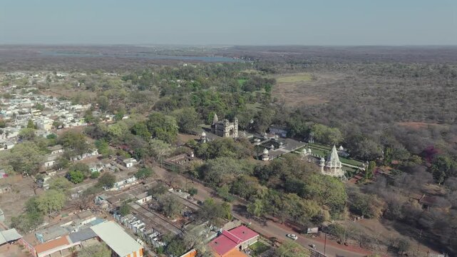 Aerial View of Scindia Chhatris Shivpuri Madhya Pradesh