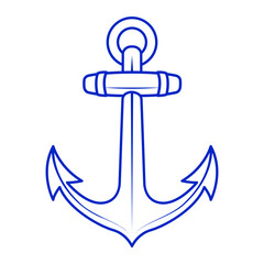 classic nautical anchor line art icon clip art © Formatoriginal