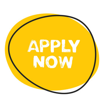 Apply Now - Button in gelb orange mit Rahmen