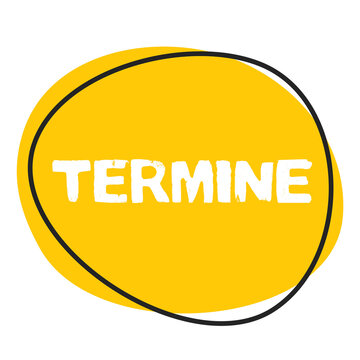 Termine - Button in gelb orange mit Rahmen