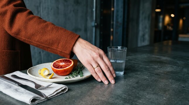 Luxury place setting suggests unequal access to comfort