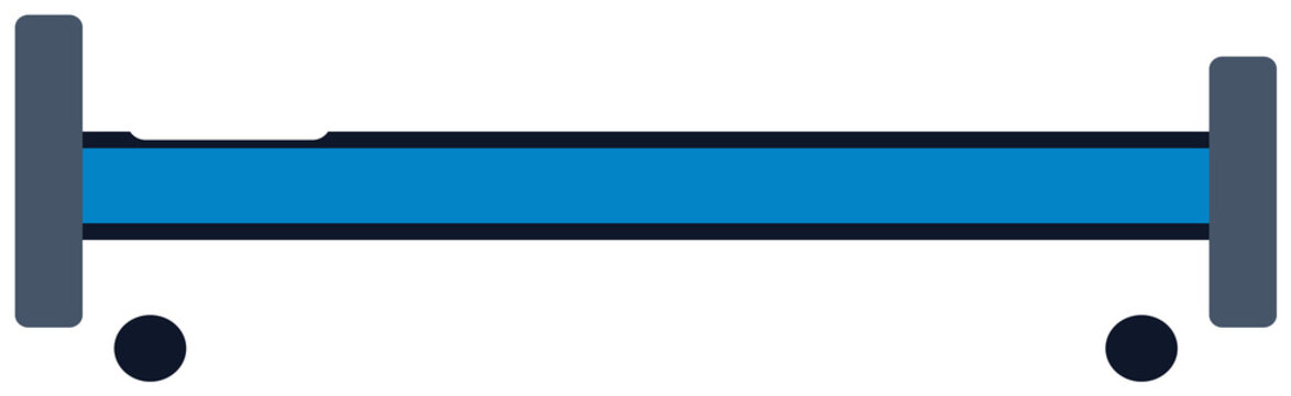 Hospital bed icon representing healthcare and medical services