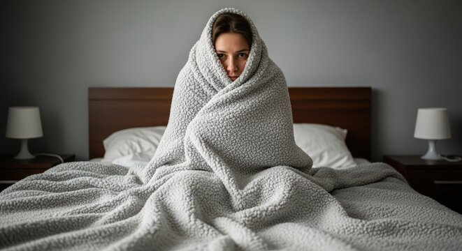 Chills and Shivering Under Heavy Blanket
