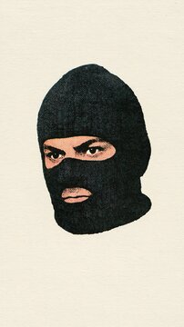 Suspicious masked person: hostile suspect