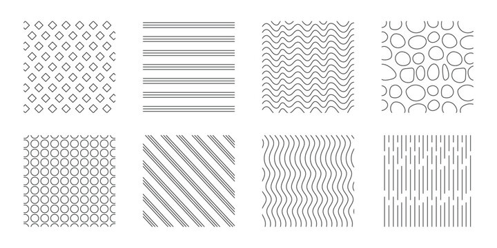 Landscape Architecture CAD Vector Patterns Set