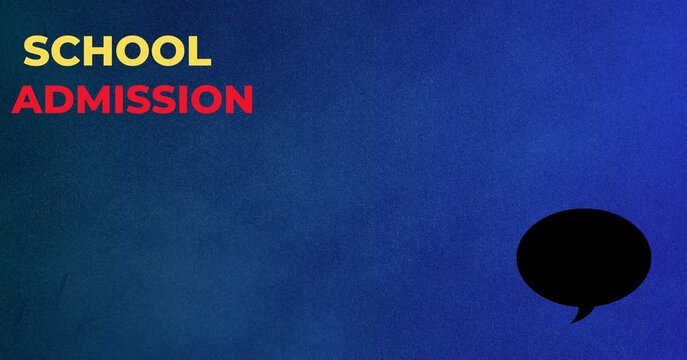 Cobalt Blue and Orange Modern School Admission Facebook Advertisement Animation 