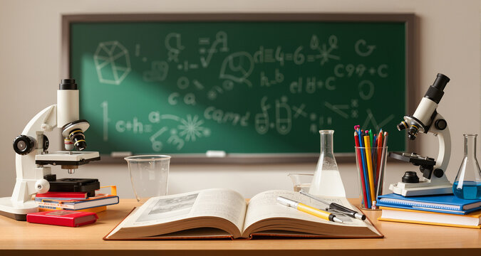 School science and education concept
