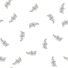 Fototapeta premium gargoyle wing glyph vector seamless pattern. gargoyle wing thin illustration