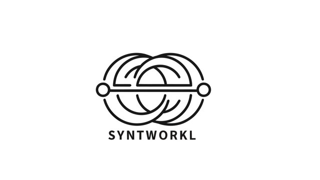 A Minimalist Black and White Logo Concept for Modern Workplace and Collaborative Project Productivity