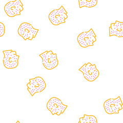 Fototapeta premium allergic rash vector seamless pattern allergic rash sign illustration