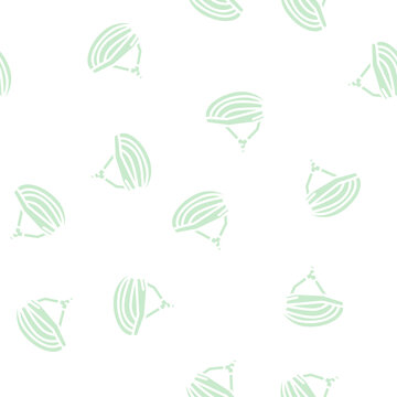 helmet for rider glyph vector seamless pattern. helmet for rider signthin illustration