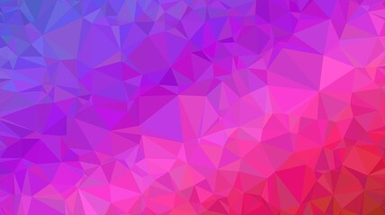 Fototapeta premium Abstract low poly mosaic background featuring vibrant purple and pink color gradient ideal for creative digital projects website headers or wallpapers.