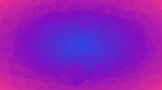 Abstract radial gradient background with purple and blue polygons suitable for creative design and technology themes.