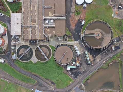 Wastewater treatment plant processing industrial water ballarat