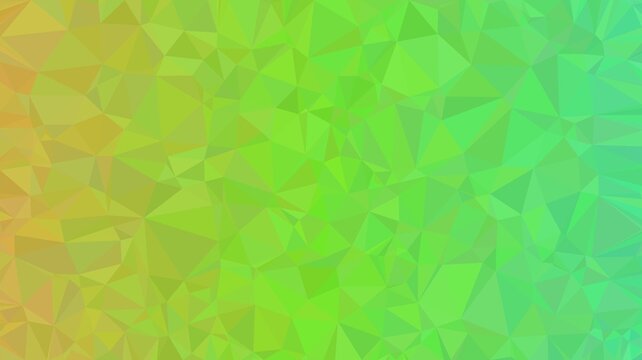 Vibrant polygonal texture with gradient of yellow and green for background use and artistic presentations.
