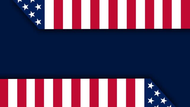 US Air Force Birthday Patriotic Background with American Flag Borders.