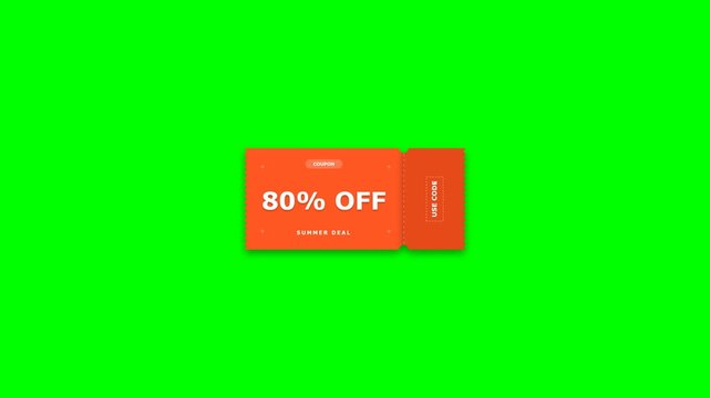 80 percent off summer sale orange coupon voucher