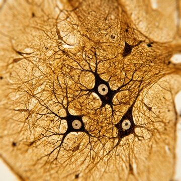 Light Micrograph of Multipolar Motor Neuron and Dendrite Structure Highlighting Central Nervous System Function