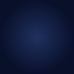 Obraz premium Deep navy blue vignette background, abstract design for professional presentation, website header, or product advertisement.