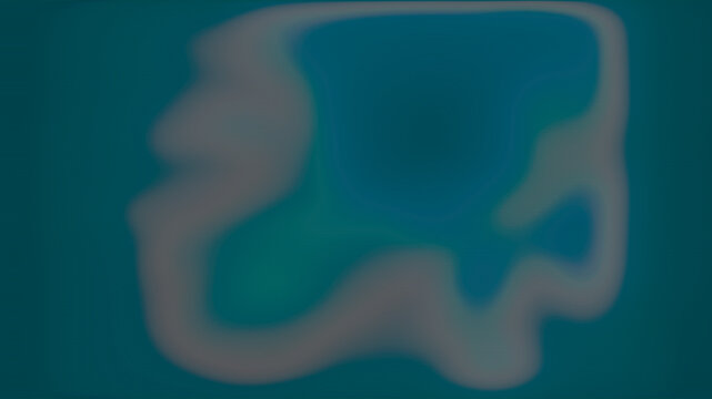 Deep teal gradient aura background with blurred dark turquoise and soft grey wave texture for modern design copy space