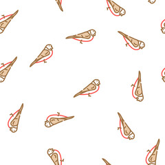 Naklejka premium bullfinch bird vector seamless pattern bullfinch bird sign illustration