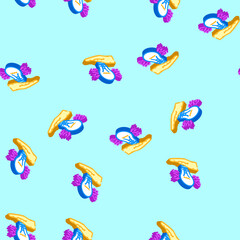 Obraz premium innovation success life isometric seamless pattern. innovation success life sign illustration