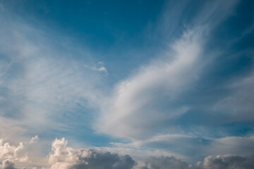 Fototapeta premium Beautiful pattern of clouds in the sky.
