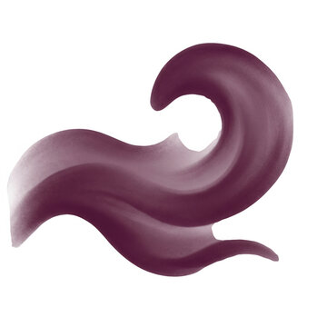 Forme abstraite fluide et &eacute;l&eacute;gante de couleur bordeaux, cr&eacute;ant un mouvement ondulant sur un fond blanc pur, id&eacute;ale pour le design graphique.