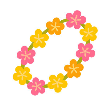 hawaiian flower necklace