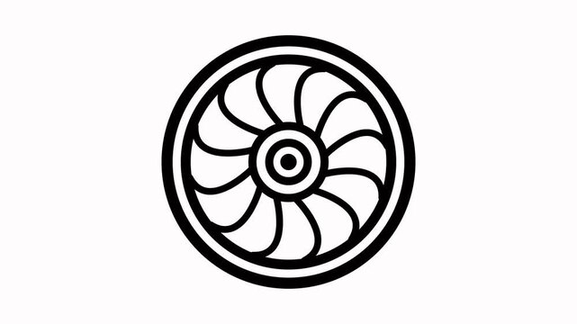 jet engine animated icon