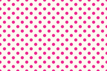 texturised Deep Pink colour polka dots pattern over crimson Floral White colour useful as a background. © Pisan