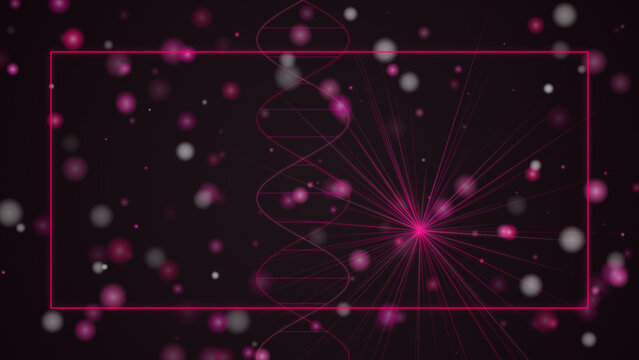 Purple abstract fractal pattern with glowing dots isolated on transparent background