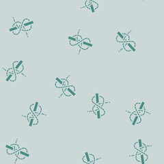 constrictor nautical knot glyph vector seamless pattern. constrictor nautical knot thin illustration © sevector