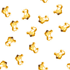Naklejka premium lion animal isometric seamless pattern. lion animal sign illustration