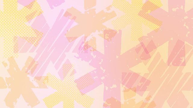 Slow Subtle Hand Drawn Asterisk Motion Background - pink
