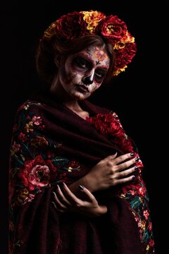 Creative Sugar Skull Makeup for Halloween and Day of the Dead Celebration