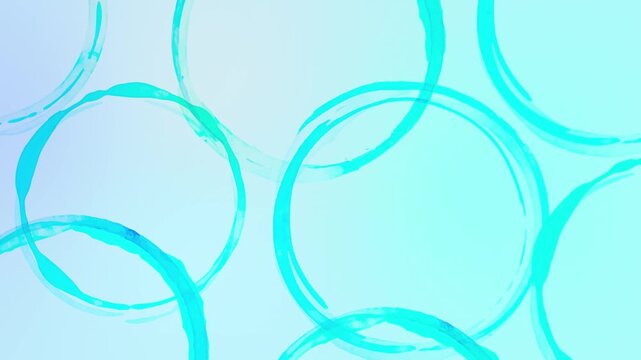 Subtle Slow Hand Drawn Circle Background - blue