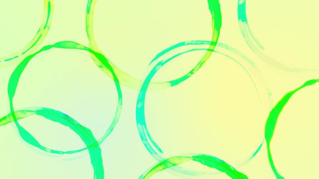 Subtle Slow Hand Drawn Circle Background - green