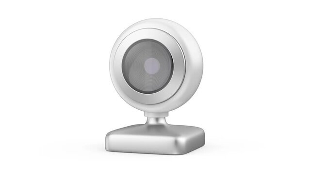 Wireless webcam on white background