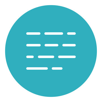 Isolated simple outline icon: text