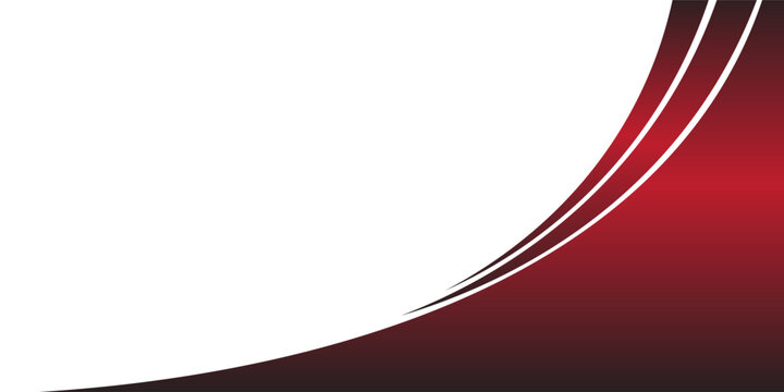 Red Black Curve Swoosh Corner Glossy Gradient Minimal Background