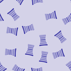 Fototapeta premium garden stool outdoor furniture glyph vector seamless pattern. garden stool outdoor furniture thin illustration