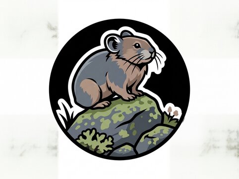 Ilustraci&oacute;n de un gato negro y blanco con detalles de calavera en estilo tribal.