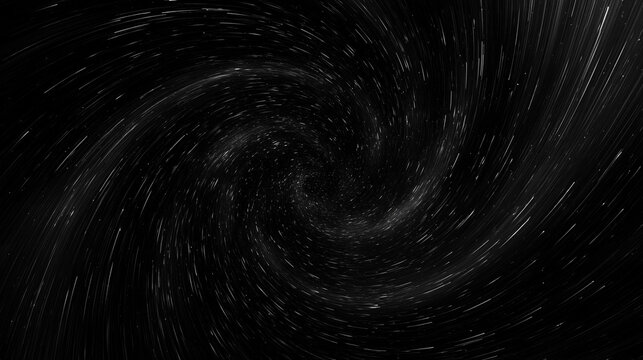Abstract Cosmic Vortex and Star Trails in Deep Space