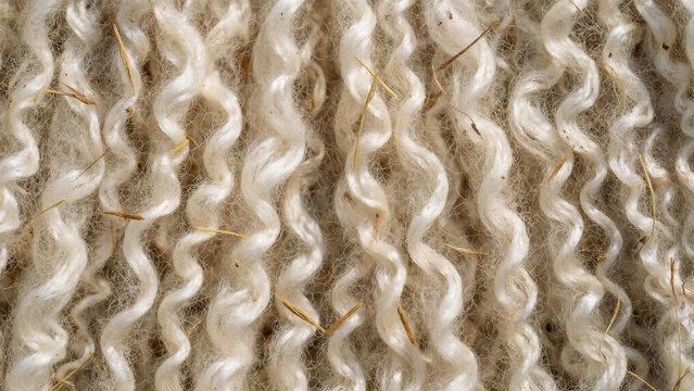 Raw Unspun Wool Fleece Texture