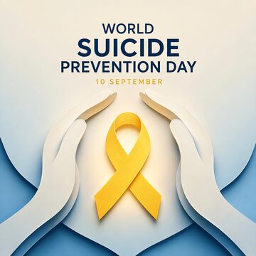 World suicide prevention day awareness illustration
